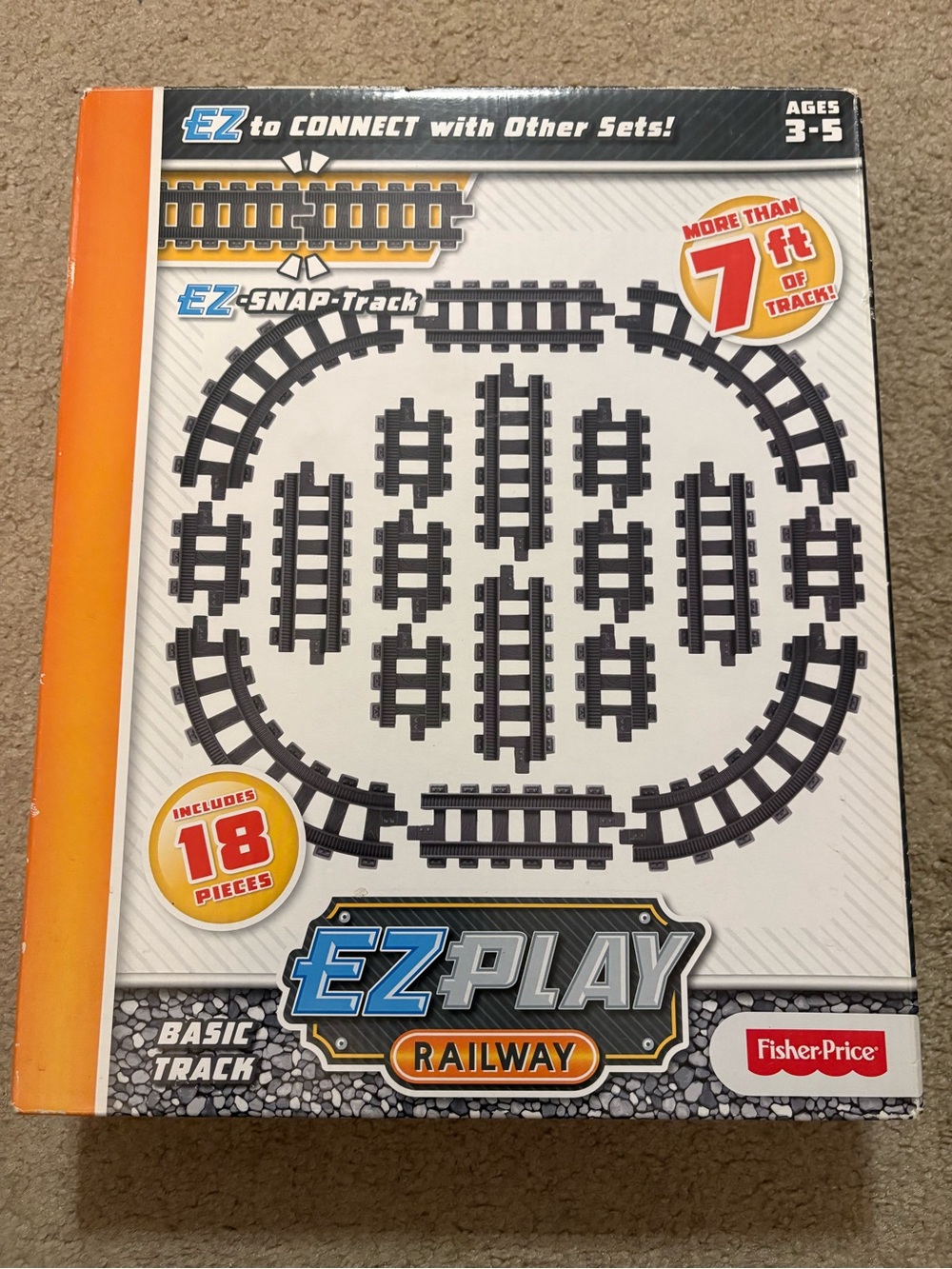 NEW in box, Fisher Price EZ play railway basic track, NO TRAINS
